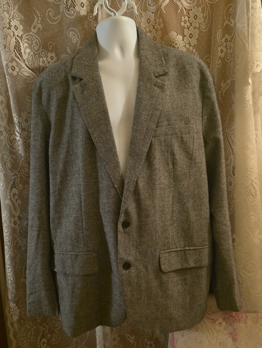 New Goodfellow & Co Men's XXL Gray Black Two-Button Sport Coat